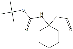 tert-butyl 1-(formylmethyl)cyclohexylcarbamate Structure