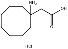 2-(1-aminocyclooctyl)acetic acid hydrochloride Structure