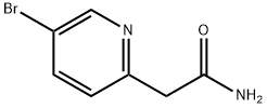 2-(5-ブロモピリジン-2-イル)アセトアミド 化学構造式