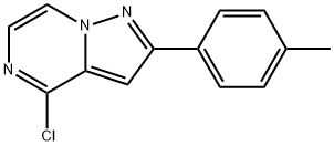 4-CHLORO-2-(4-METHYL)-PHENYLPYRAZOLO[1.5-A]PYRAZINE 化学構造式