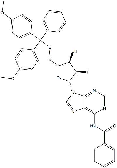 Adenosine, N-benzoyl-5'-O-[bis(4-Methoxyphenyl)phenylMethyl]-2'-deoxy-2'-fluoro-|5'-DMT-2'-氟-苯甲酰基-2'-脱氧腺苷