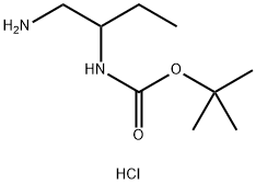 (1-氨基丁-2-基)氨基甲酸叔丁酯盐酸盐 结构式