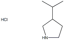 3-(丙烷-2-基)吡咯烷盐酸, 1384429-21-3, 结构式