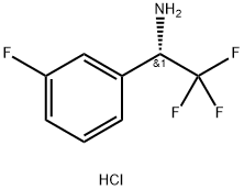(alphaS)-3-Fluoro-alpha-(trifluoromethyl)benzenemethanamine hydrochloride (1:1) 化学構造式