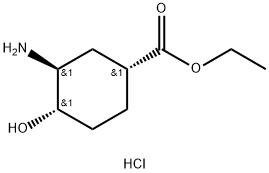 (1r,3s,4s)-3-amino-4-hydroxy-cyclohexanecarboxylic acid ethyl ester hcl, 1392745-19-5, 结构式