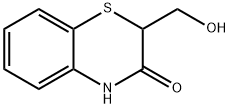 2-(hydroxymethyl)-3,4-dihydro-2H-1,4-benzothiazin-3-one Struktur