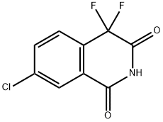 7-Chloro-4,4-Difluoroisoquinoline-1,3(2H,4H)-Dione(WXC00573) Structure