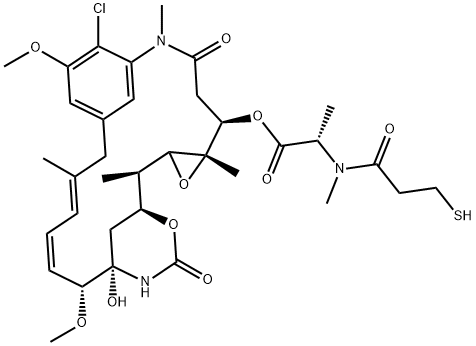 N2'-deacetyl-N2'-(3-Mercapto-1-oxopropyl)-Maytansine Structure