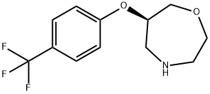 (R)-6-(4-(trifluoromethyl)phenoxy)-1,4-oxazepane Structure