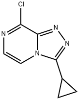 8-氯-3-环丙基-[1,2,4]三唑并[4,3-A]吡嗪 结构式