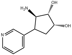 (1R,2S,3R)-3-amino-4-(pyridin-3-yl)cyclopentane-1,2-diol Structure