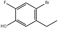 4-溴-5-乙基-2-氟苯酚,1421503-38-9,结构式