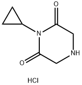 1-Cyclopropyl-2,6-Piperazinedione Hydrochloride(WX604658) Struktur