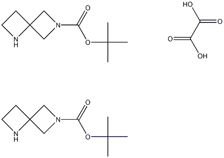 6-BOC-1,6-二氮杂螺[3.3]庚烷半草酸盐, 1431868-60-8, 结构式