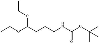 tert-butyl 4,4-diethoxybutylcarbamate 化学構造式