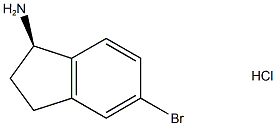 1H-茚-1-胺,5-溴-2,3-二氢-,盐酸盐,(1R), 1443238-61-6, 结构式