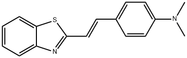 TRANS-2-(4-(DIMETHYLAMINO)STYRYL)BENZO-& 化学構造式