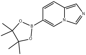 6-(4,4,5,5-テトラメチル-1,3,2-ジオキサボロラン-2-イル)イミダゾ[1,5-A]ピリジン 化学構造式