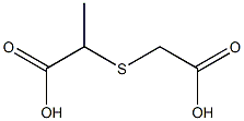 2-[(carboxymethyl)sulfanyl]propanoic acid,,结构式