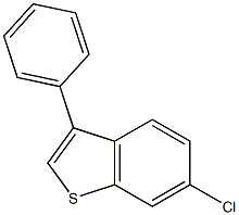 6-chloro-3-phenyl-1-benzothiophene 结构式