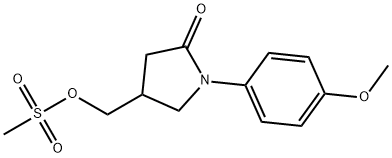 [1-(4-methoxyphenyl)-5-oxopyrrolidin-3-yl]methyl methanesulfonate Structure