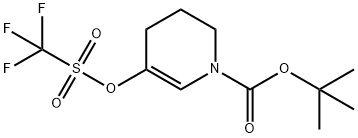 tert-butyl 5-{[(trifluoromethyl)sulfonyl]oxy}-3,4-dihydropyridine-1(2H)-carboxylate(SALTDATA: FREE) Structure