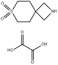 7-Thia-2-aza-spiro[3.5]nonane 7,7-dioxide heMioxalate 化学構造式