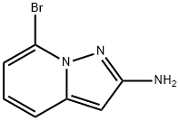 7-溴吡唑并[1,5-A]吡啶-2-胺 结构式