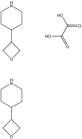 4-(氧杂环丁烷-3-基)哌啶草酸盐(2:1), 1523606-46-3, 结构式