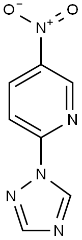 5-nitro-2-(1H-1,2,4-triazol-1-yl)pyridine,,结构式