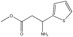 methyl 3-amino-3-(thiophen-2-yl)propanoate Struktur