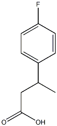 3-(4-氟苯基)丁酸 结构式