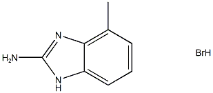 4-メチル-1H-ベンズイミダゾール-2-アミン臭化水素酸塩 化学構造式