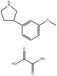 3-(3-Methoxyphenyl)pyrrolidine oxalate(2:1) Structure