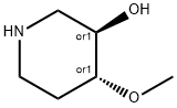 TRANS-4-METHOXYPIPERIDIN-3-OL,1612172-92-5,结构式