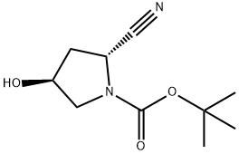 tert‐butyl (2r,4s)‐2‐cyano‐4‐hydroxypyrrolidine‐1‐carboxylate Struktur
