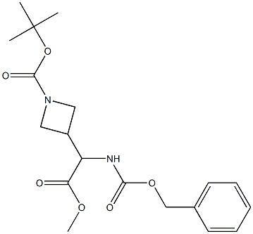 3-Azetidineacetic acid, 1-[(1,1-dimethylethoxy)carbonyl]-α-[[(phenylmethoxy)carbonyl]amino]-, methyl ester|3-Azetidineacetic acid, 1-[(1,1-dimethylethoxy)carbonyl]-α-[[(phenylmethoxy)carbonyl]amino]-, methyl ester