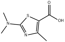 2-(二甲氨基)-4-甲基-1,3-噻唑-5-羧酸, 162650-62-6, 结构式