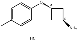 CyclobutanaMine, 3-(4-Methylphenoxy)-, hydrochloride (1:1), trans-|CyclobutanaMine, 3-(4-Methylphenoxy)-, hydrochloride (1:1), trans-