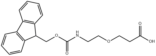 Fmoc-N-amido-PEG1-acid Structure