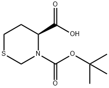 (4S)-3-[(tert-butoxy)carbonyl]-1,3-thiazinane-4-carboxylic acid Structure