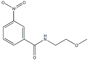 N-(2-methoxyethyl)-3-nitrobenzamide,,结构式