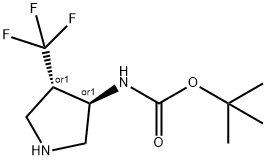 tert-butyl n-[trans-4-(trifluoromethyl)pyrrolidin-3-yl]carbamate|tert-butyl n-[trans-4-(trifluoromethyl)pyrrolidin-3-yl]carbamate