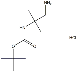 2-N-Boc-2-methylpropane-1,2-diamine-HCl Structure