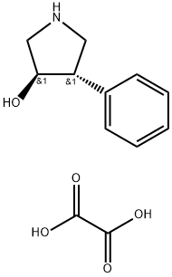 trans-4-phenylpyrrolidin-3-ol hemioxalate, 1706429-96-0, 结构式