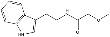 N-[2-(1H-indol-3-yl)ethyl]-2-methoxyacetamide,,结构式