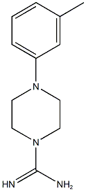 4-(3-methylphenyl)piperazine-1-carboximidamide Structure