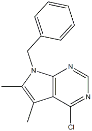  7-benzyl-4-chloro-5,6-dimethyl-7H-pyrrolo[2,3-d]pyrimidine