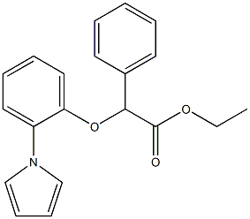 ethyl 2-phenyl-2-[2-(1H-pyrrol-1-yl)phenoxy]acetate Structure
