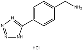 4-(2H-tetrazol-5-yl)-benzenemethanamine hydrochloride Structure
